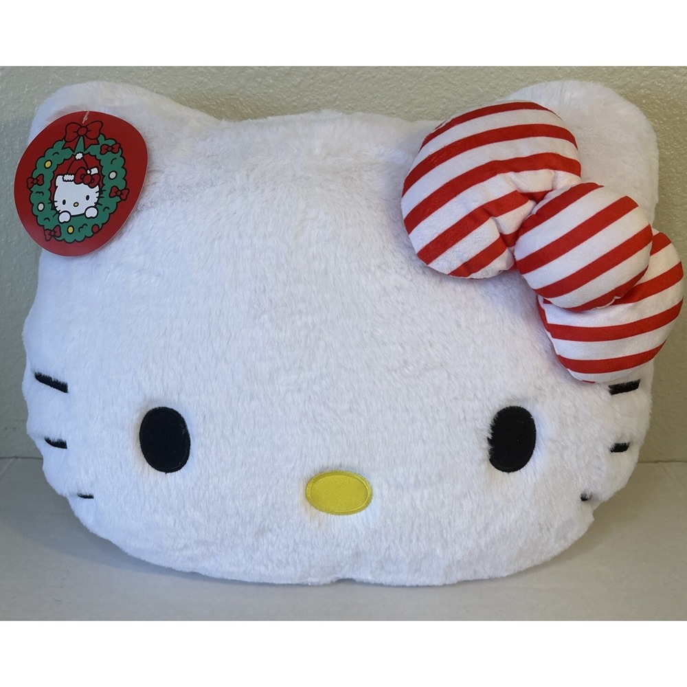 Hello Kitty Christmas Plush 2024 Sanrio Stuffed Animal Stuffy 17x13 Inches NWT